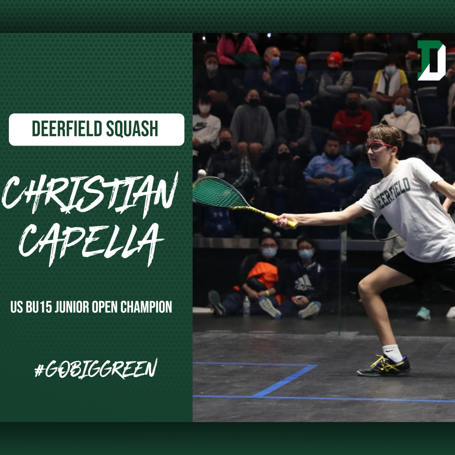Christian Capella ’25 Captures US Junior Open Squash Championship Title