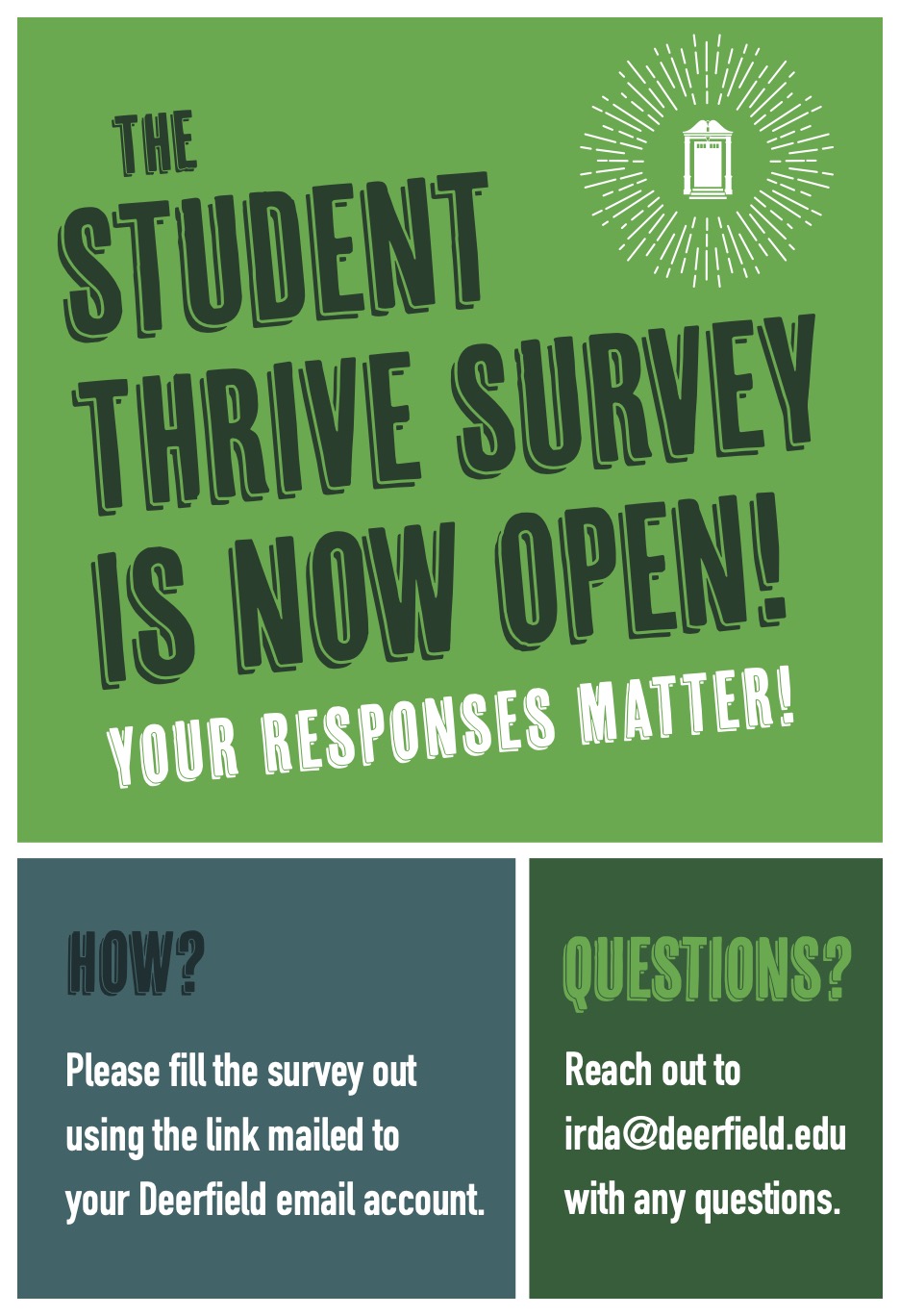 Student Thrive Survey is Now Open – Deerfield Academy