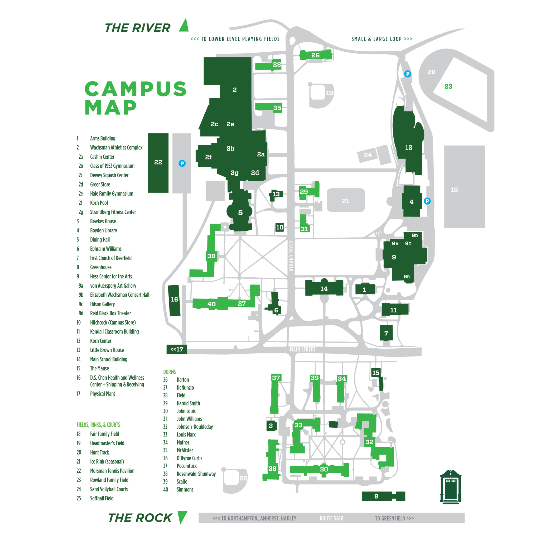 Campus Map – Deerfield Academy